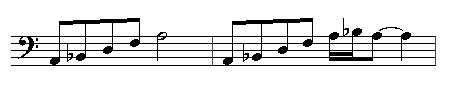 An ascending motif in B-flat major