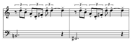 A motif suggestive of B minor